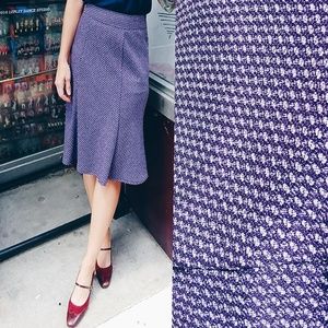Purple A line skirt